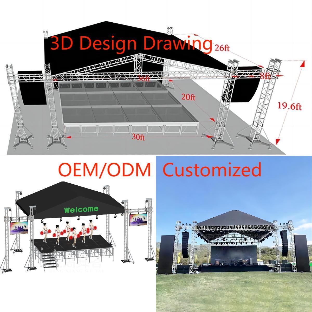 China manufacturing aluminum decorative square truss, used black aluminum Truss