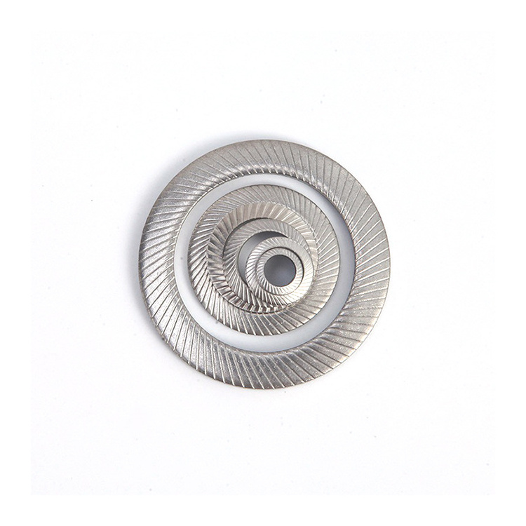 DIN9250S Serrated Knurled Safety Lock Washers Stainless steel double side tooth lock washer