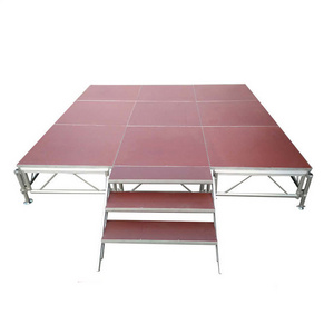 Concerts Dj Choral Risers Retractable Aluminium Deck Podium Portable Stage Covers For Sale