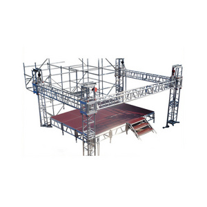 Aluminum Mobile Stage Truss Display Lighting Display Folding Truss Triangular Stage