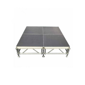 Factory Aluminum Stage Riser Platform black decorative wedding 4x4 stage platform