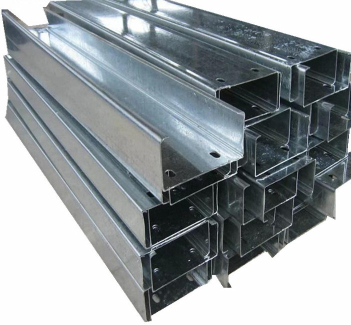 steel processing parts galvanized u beam steel u channel structural steel c channel / c profile price purlin