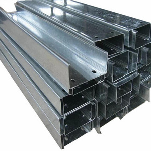 steel processing parts galvanized u beam steel u channel structural steel c channel / c profile price purlin