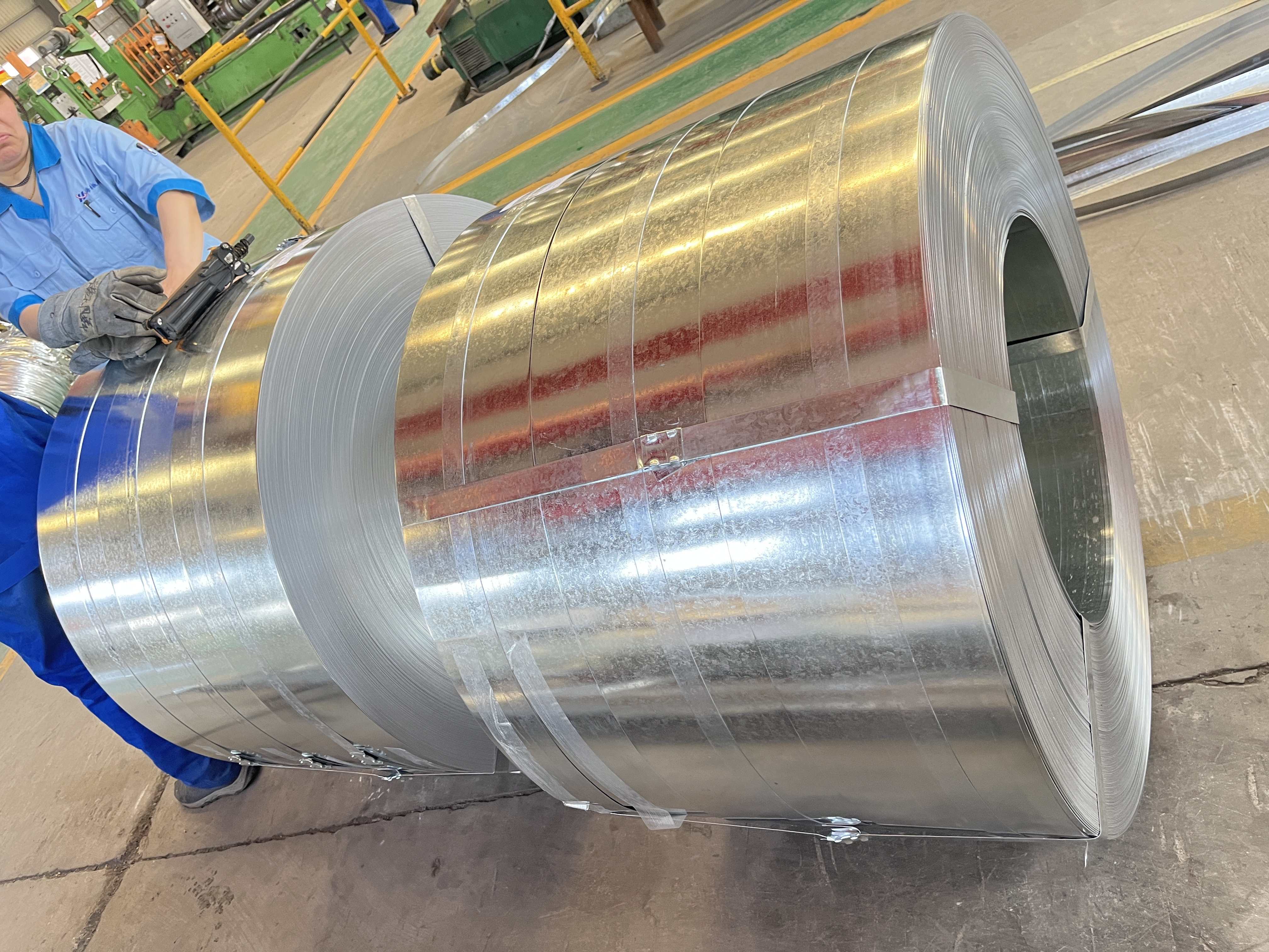 Galvanized Steel Strips hot roll galvanized steel coil 0.8*16mm 19mm 32mm cold rolled metal Galvanized Steel Strips