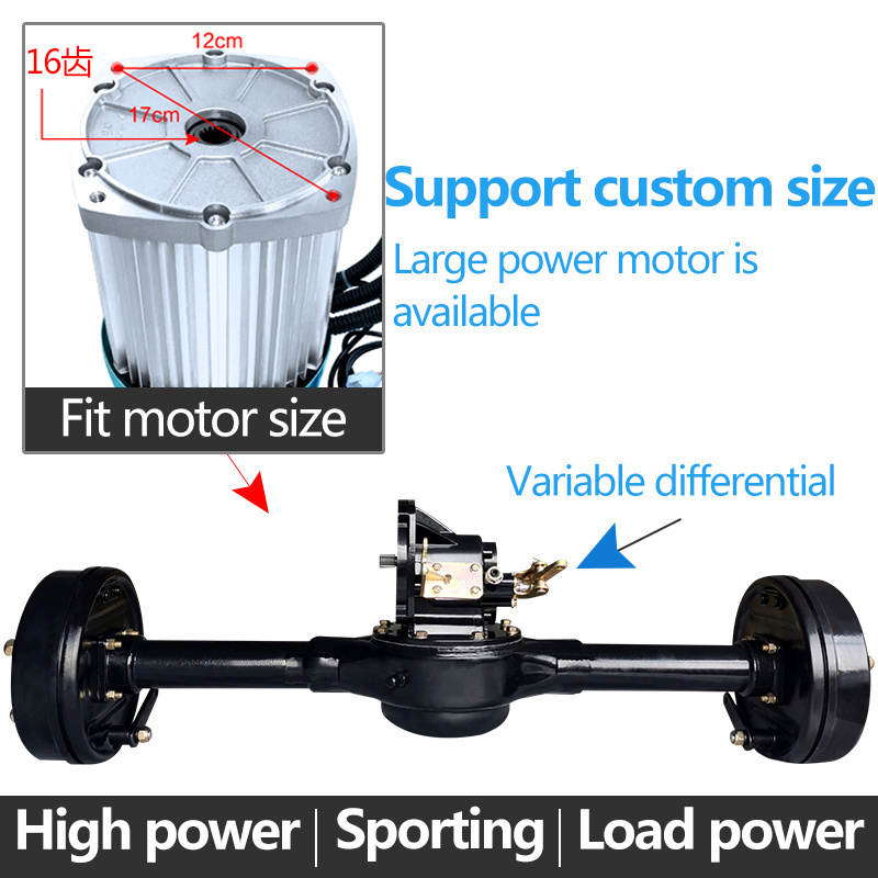 High Quality Hot sale Electric rickshaw  electric car motor kits rear axle