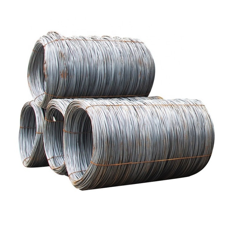 Wire Rod Hot Rolled Steel in Coils for Making Iron Nails SAE1006 SAE1008 Factory Supply 2.6mm 3mm Galvanized Carbon Steel 5 MT