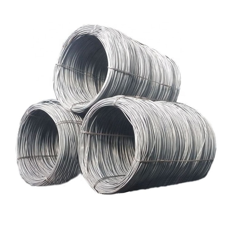 Wire Rod Hot Rolled Steel in Coils for Making Iron Nails SAE1006 SAE1008 Factory Supply 2.6mm 3mm Galvanized Carbon Steel 5 MT