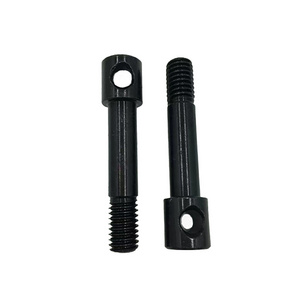 CNC Black Zinc Plated Half Thread Bolt With Hole Head