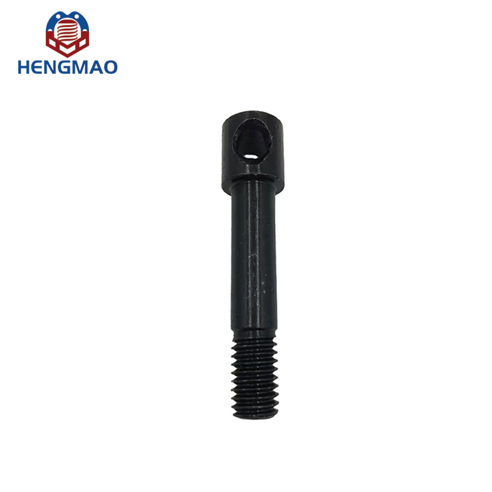 CNC Black Zinc Plated Half Thread Bolt With Hole Head