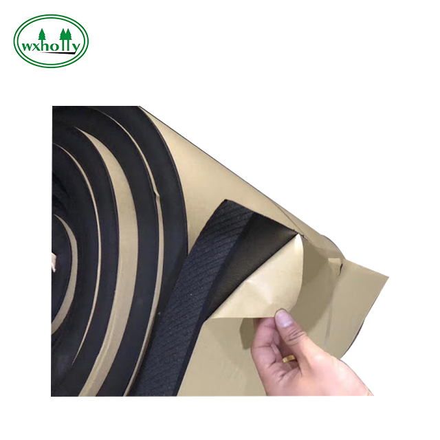 Holly Black Eva Material Rubber Thermal Insulation Foam Rubber Sheets for Air Conditioner