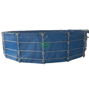 Foldable Water Tank Tarpaulin Fish Tanks Outdoor Farming for Fish Pond