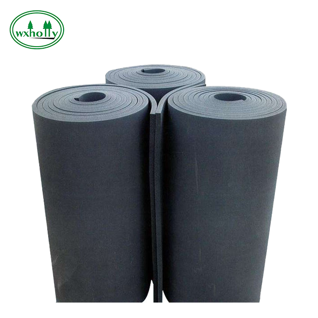 Holly Black Eva Material Rubber Thermal Insulation Foam Rubber Sheets for Air Conditioner