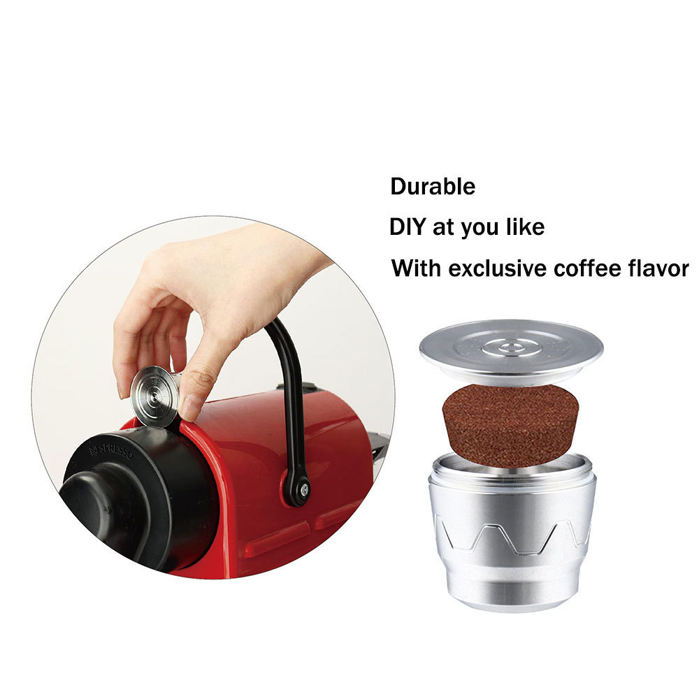 Coffeeware Accessories Reusable Refillable Stainless Steel Coffee Capsules Pods Shell Filters