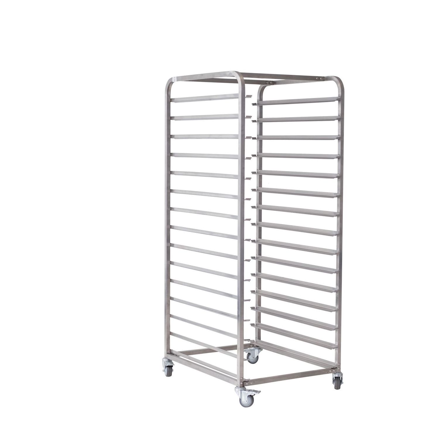 304 201 Stainless Steel Commercial Use 15 Shelves Sheet Pan/ Baking Trays Rack Food Bread Display Bakery Trolley