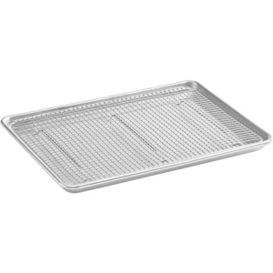 Commercial Custom Non-stick Aluminum Baking Sheet Pan/Tray with Stainless Steel Footed Cooling Rack