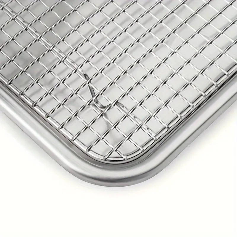 Commercial Custom Non-stick Aluminum Baking Sheet Pan/Tray with Stainless Steel Footed Cooling Rack