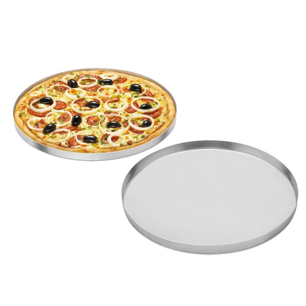 Hotel Restaurant Bakery Tools 25x2cm Round Aluminum Cake Baking Mold/Mould Pizza Pan