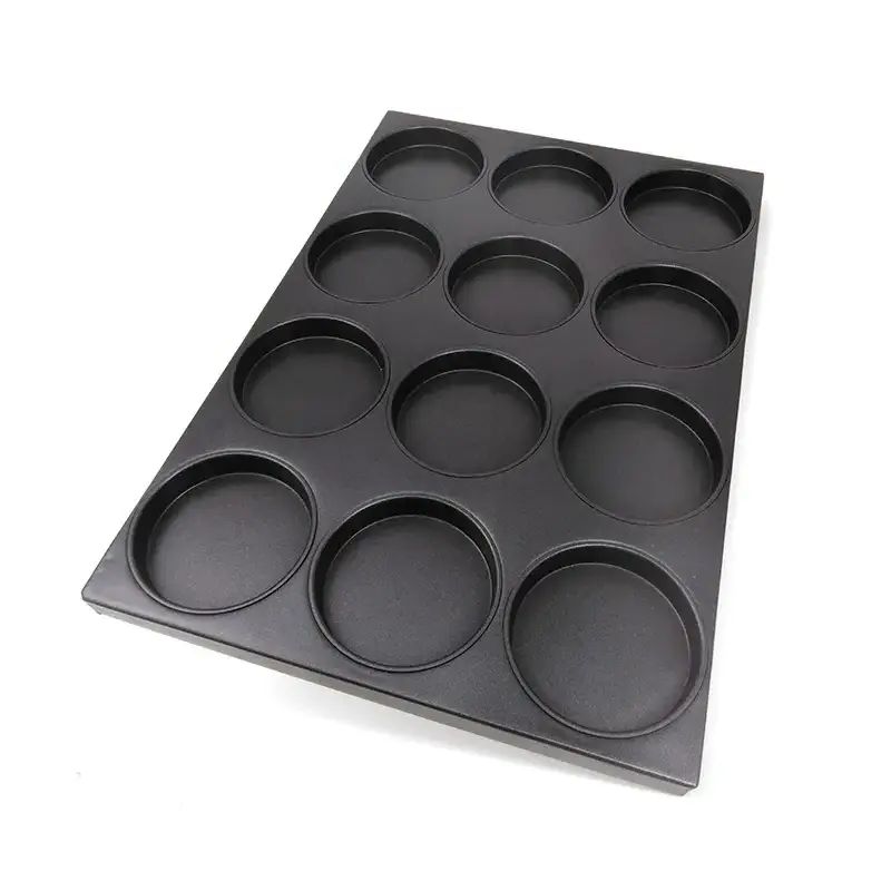 14/18 Cavity Burger Bun Hamburger Pan / Non-stick Baking Mold