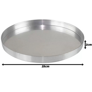 Hotel Restaurant Bakery Tools 25x2cm Round Aluminum Cake Baking Mold/Mould Pizza Pan