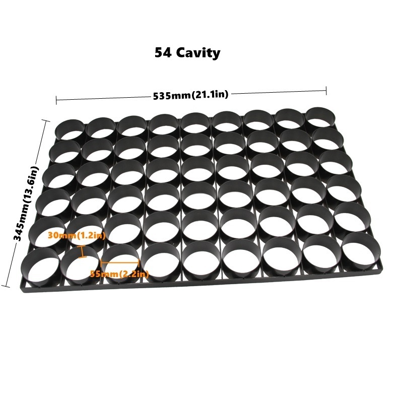 49/54 Cavity Stainless Steel Cheese Cake Half Cooked Mold Mousse Cookie Pastry Baking Ring