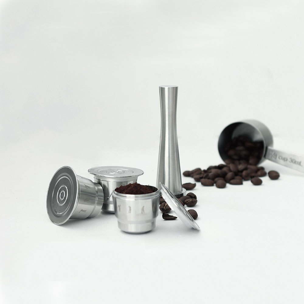 Coffeeware Accessories Reusable Refillable Stainless Steel Coffee Capsules Pods Shell Filters