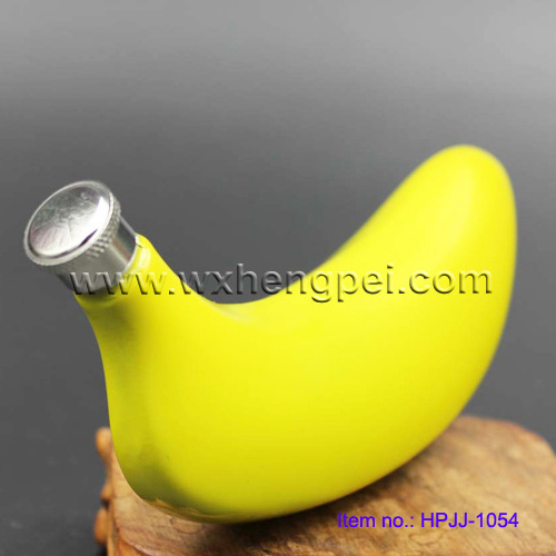 Alcohol Bottle Fruit Shaped 5 oz / Fruit Banana Wine Set / Banana Flask for Liquor