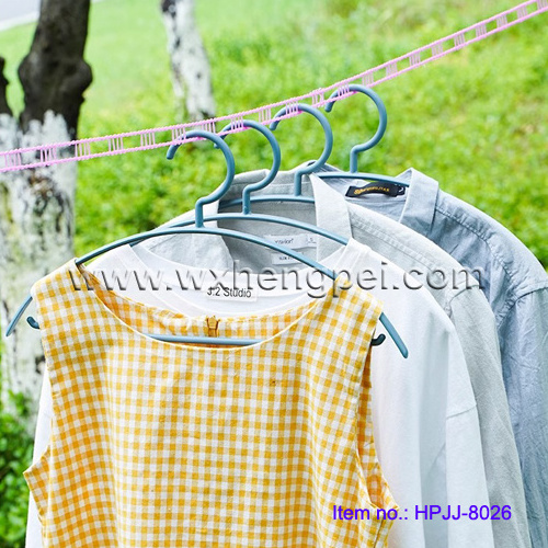 Windproof Clothesline with Hooks / Clothes Drying line Clothing Rack