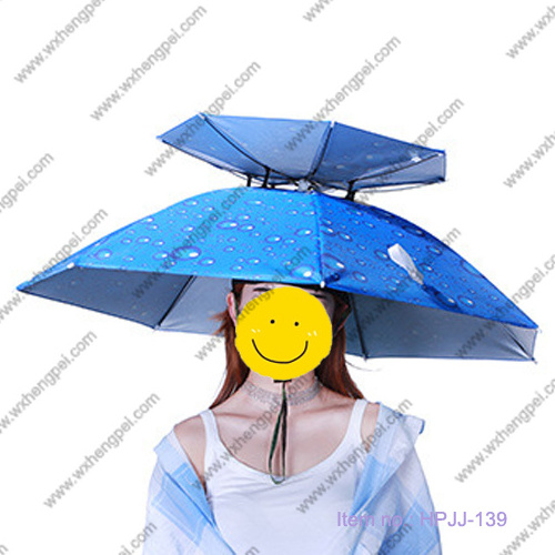 Umbrella Hat Folding Adjustable Sun Rain Cap / Hands free umbrella / Fishing umbrella