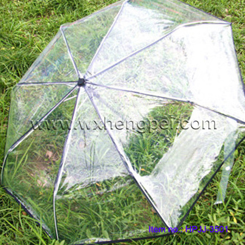 Clear Canopy Automatic Open Foldable Umbrella