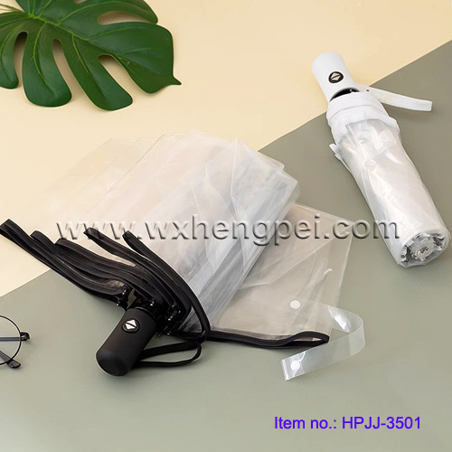 Clear Canopy Automatic Open Foldable Umbrella