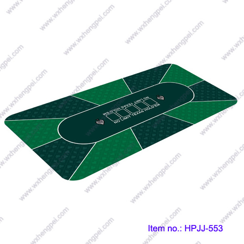 47 x 23.6 Inch Poker Mat / Playing Card Table Mat / Blackjack Table Non-Slip Rubber Poker Table Top Game Mat