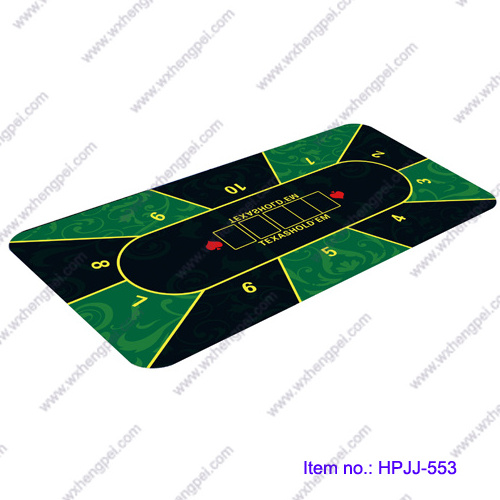 47 x 23.6 Inch Poker Mat / Playing Card Table Mat / Blackjack Table Non-Slip Rubber Poker Table Top Game Mat