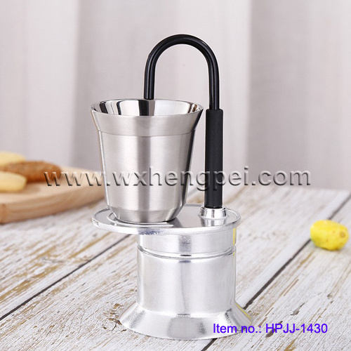 Mini Express Swiss Single Tube Moka Pot / Aluminum Moka Pot