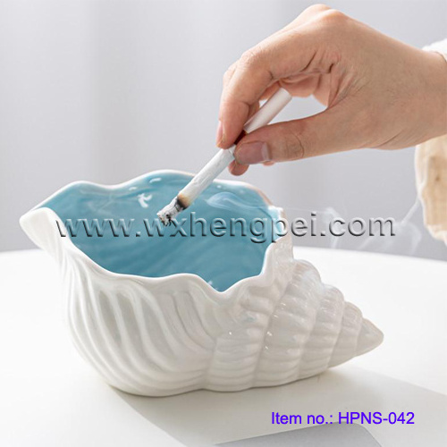 Conch ashtray / shell ceramic ashtray / Conch Flower Pot Jewelry Box