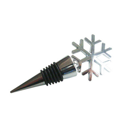 Snow Shape Wine Bottle Stopper / Snowflake Wine Stopper Decorative Christmas Wine Bottle Stopper