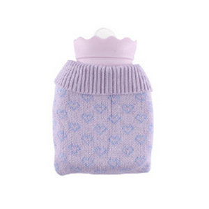 400ml Hot Water Bottle with Knitted Cover