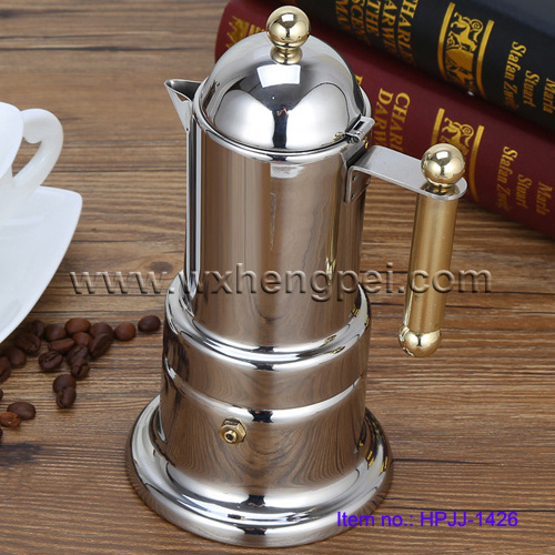 Hot sales stainless steel moka pot / Stovetop Espresso Coffee Maker / Coffee tools