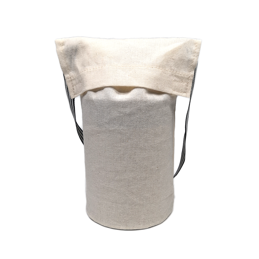 Accept Custom Logo Natural color round bottom cotton candle bag