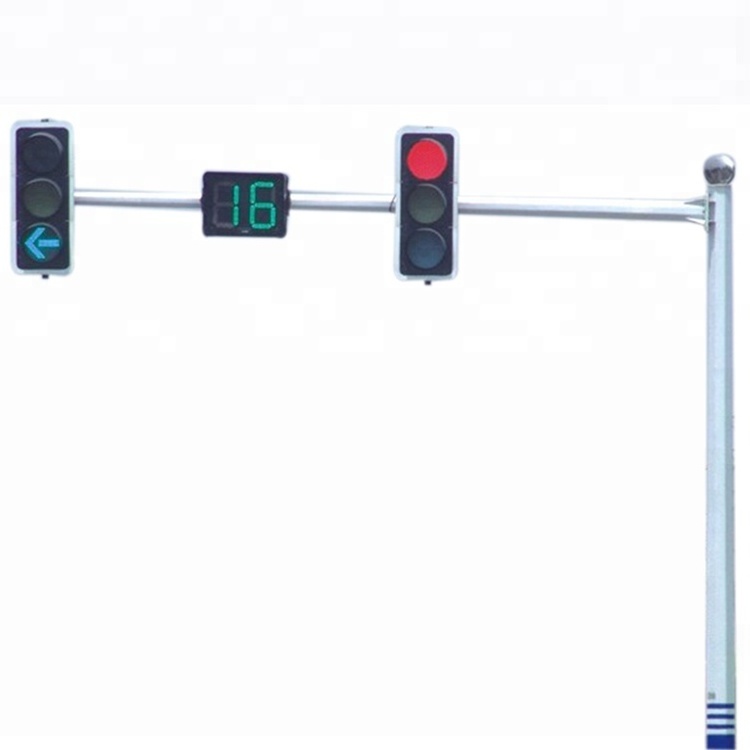 Custom traffic signal street light steel pole