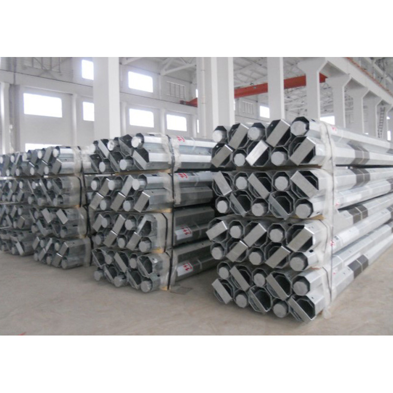 Customized Power transmission lines Steel Electrical poles for sale