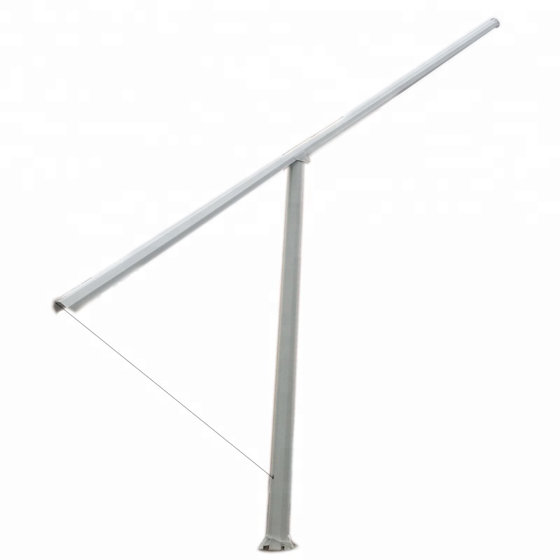 Mid hinged steel street light foldable pole