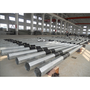 Customized Power transmission lines Steel Electrical poles for sale