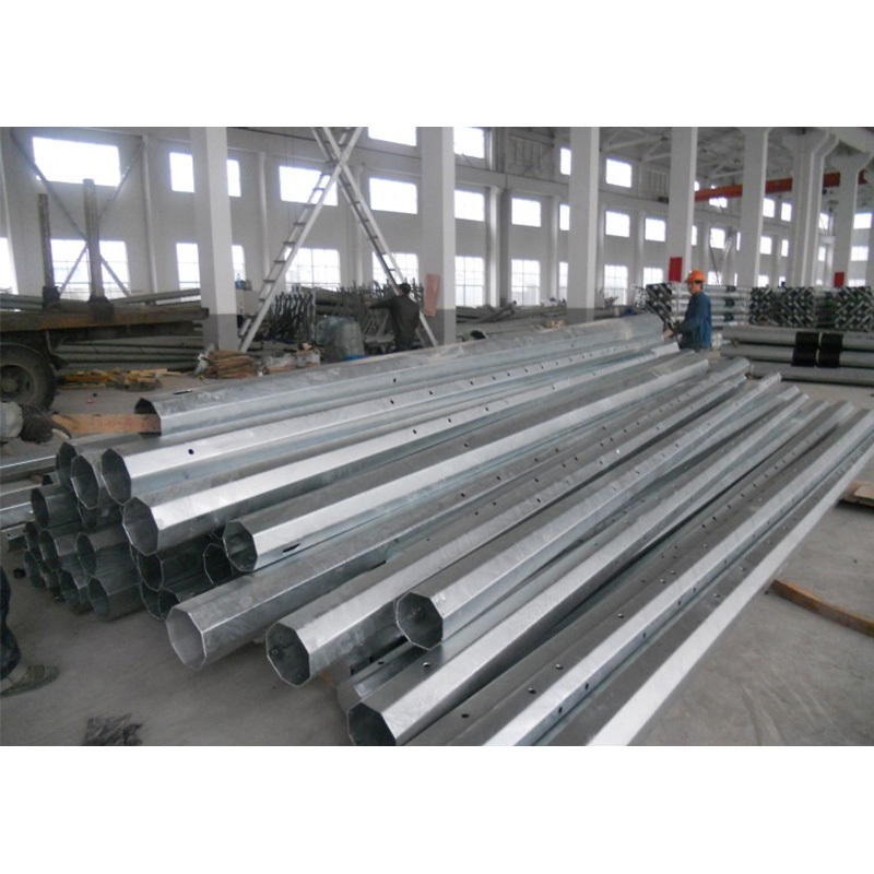 Customized Power transmission lines Steel Electrical poles for sale