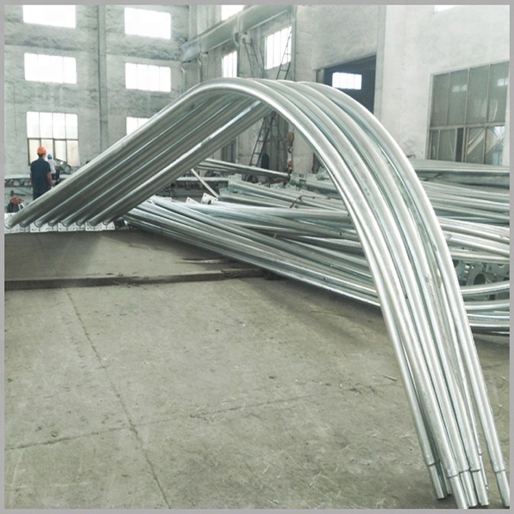 Economic outdoor carbon steel galvanized lights lamp post parts 5m 7m 8m 9m price lamp post street light pole