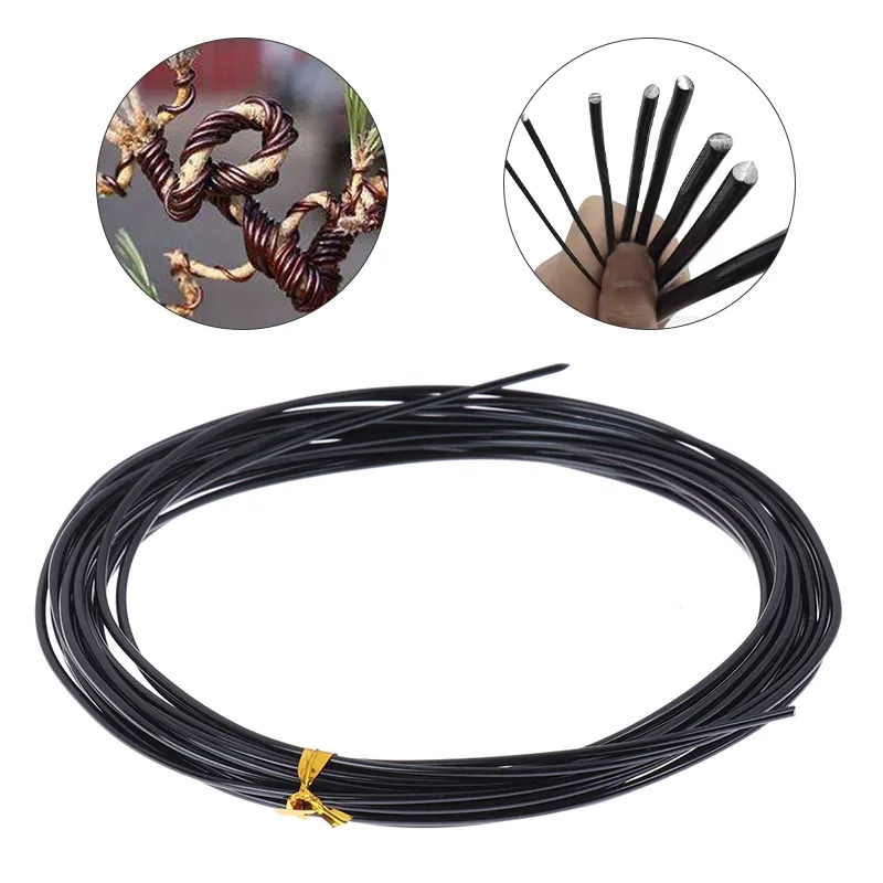 5/10m Bonsai Wire Plant Support Anodized Aluminum Bonsai Training Wire for Plant Shaping Garden Accessories 1/1.5/2/2.5/3/3.5mm