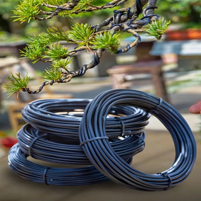 5/10m Bonsai Wire Plant Support Anodized Aluminum Bonsai Training Wire for Plant Shaping Garden Accessories 1/1.5/2/2.5/3/3.5mm