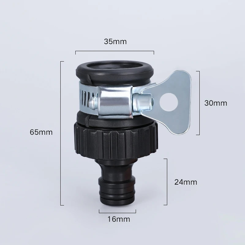 Multifunctional Plastic Water Faucet Adapter Thicken Quick Connector Fitting for Cleaning Car and Garden Irrigation