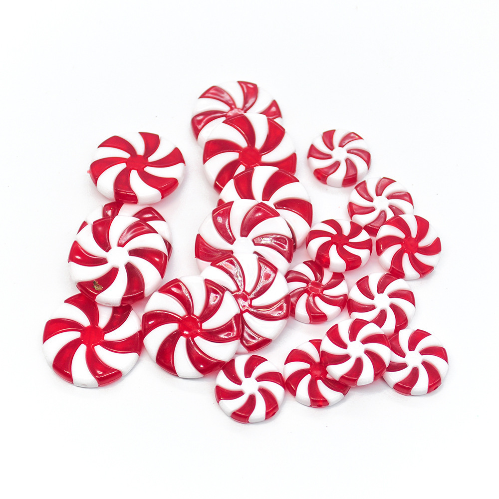 Christmas Candy Artificial Lollipop Cane Christmas Tree Ornaments Home Decor DIY Light String Accessories Peppermint Candy