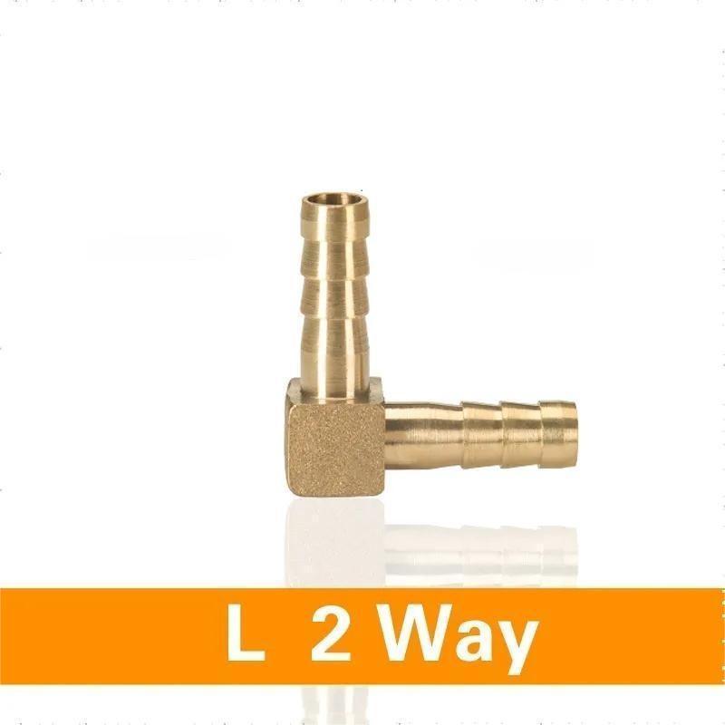 Brass Barb Pipe Fitting 2 3 4 way connector For 4mm 5mm 6mm 8mm 10mm 12mm 16mm 19mm hose copper  Water Tube Fittings