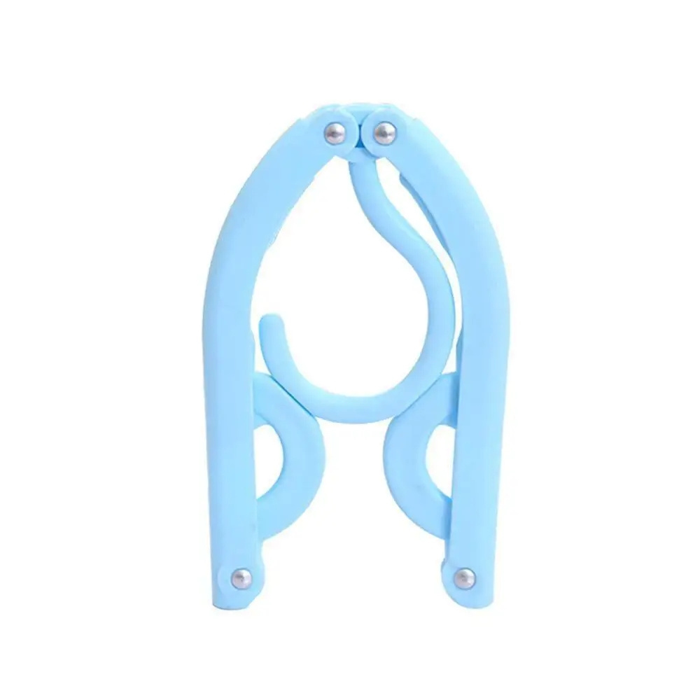 Folding hangers portable outdoor non-slip hanger Portable Travel Cloth Hanger Clothespin Towel Sock Storage Closet Organizer